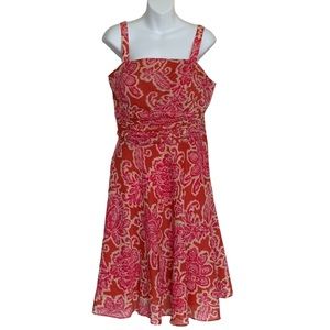 Coldwater Creek Plus Cotton Floral Dress Sz 14